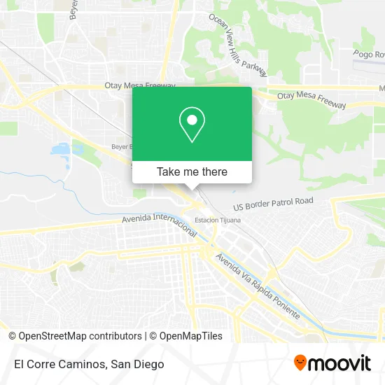 El Corre Caminos map
