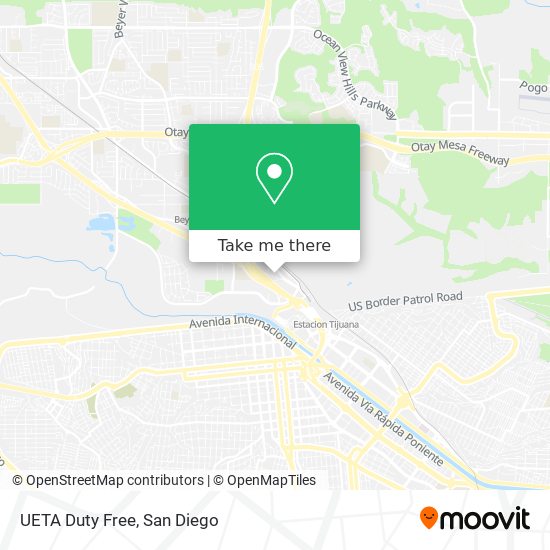 UETA Duty Free map