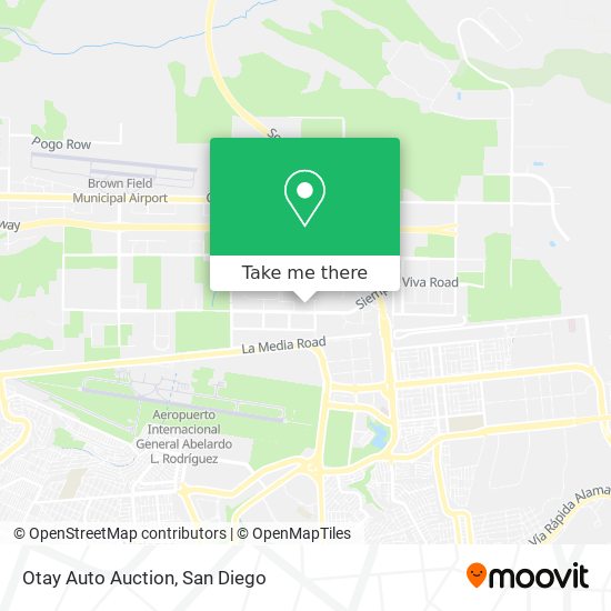 Otay Auto Auction map