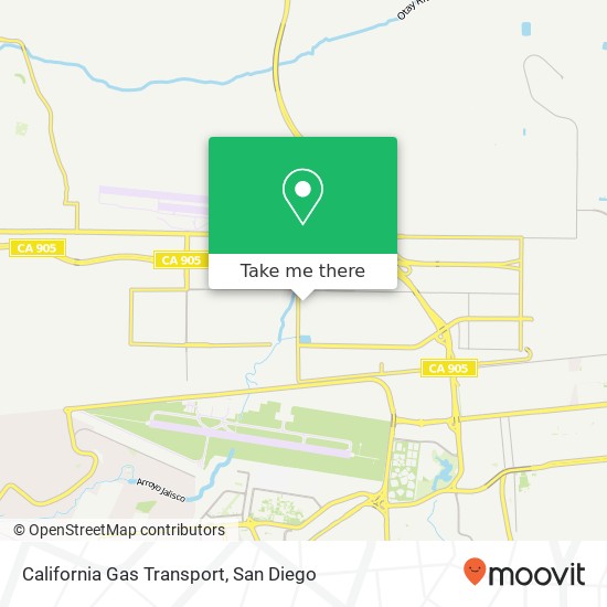 California Gas Transport map