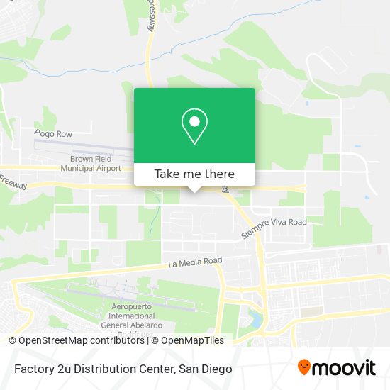 Factory 2u Distribution Center map