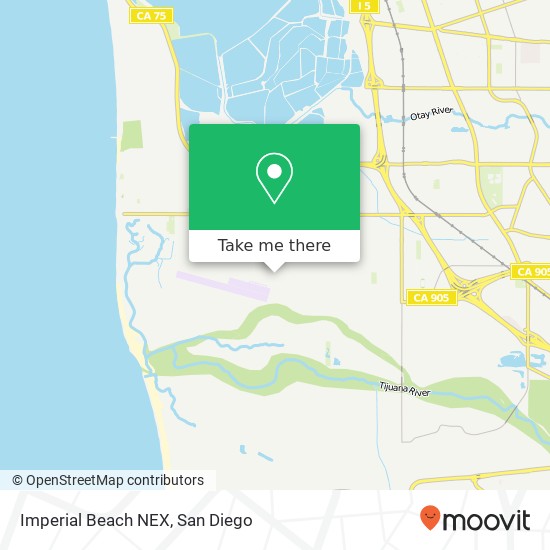 Mapa de Imperial Beach NEX