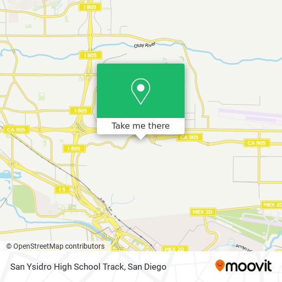 San Ysidro High School Track map