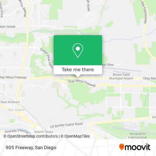 Mapa de 905 Freeway