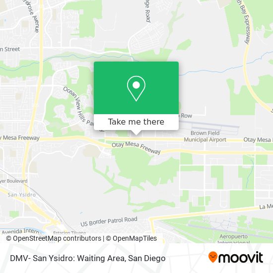Mapa de DMV- San Ysidro: Waiting Area