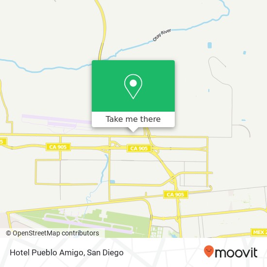 Hotel Pueblo Amigo map