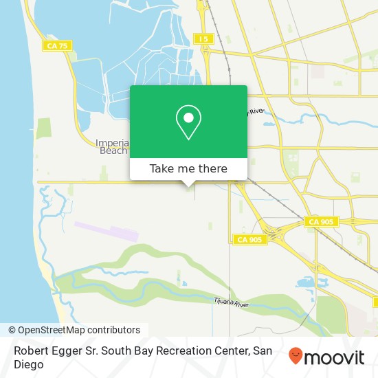 Robert Egger Sr. South Bay Recreation Center map
