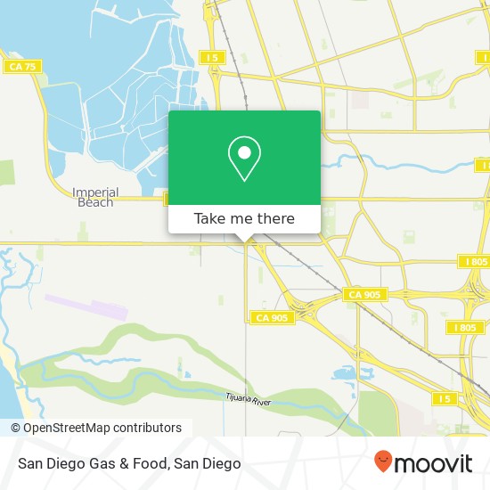 Mapa de San Diego Gas & Food