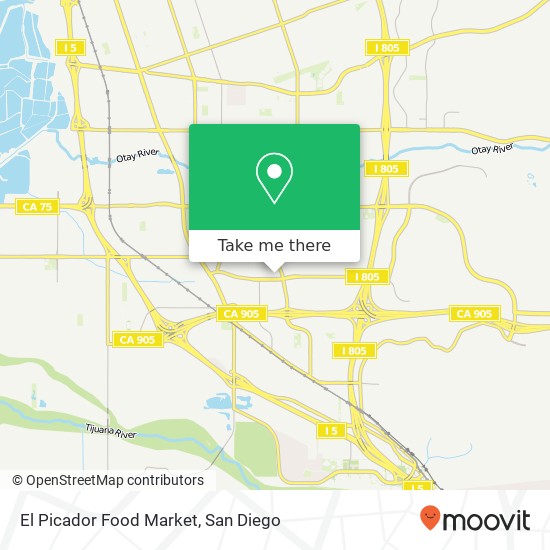 Mapa de El Picador Food Market
