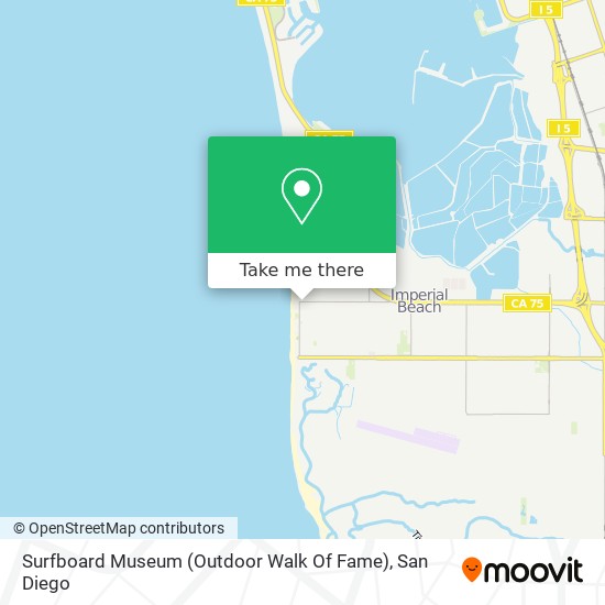 Surfboard Museum (Outdoor Walk Of Fame) map