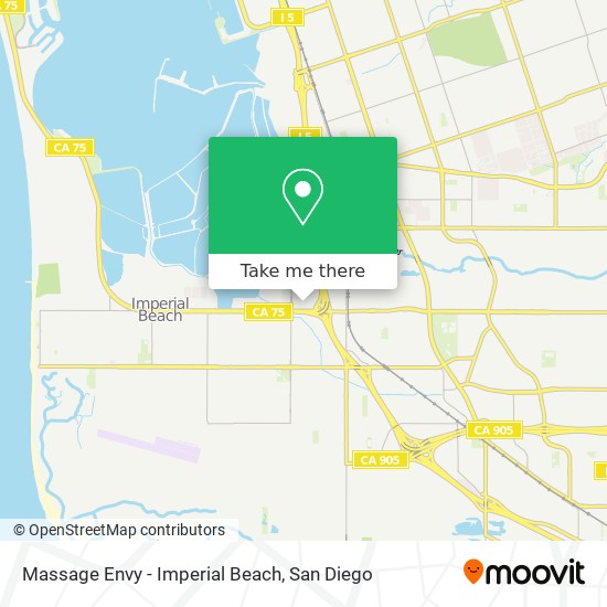 Massage Envy - Imperial Beach map