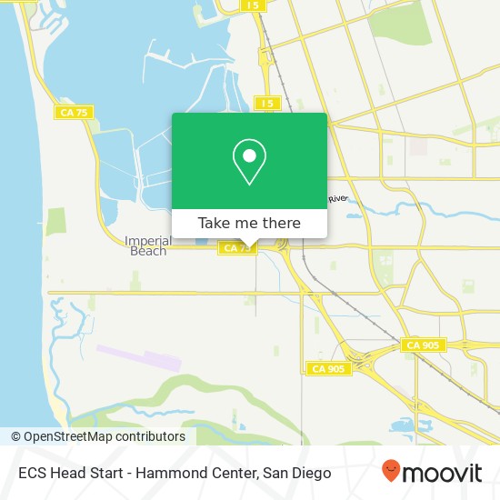 Mapa de ECS Head Start - Hammond Center