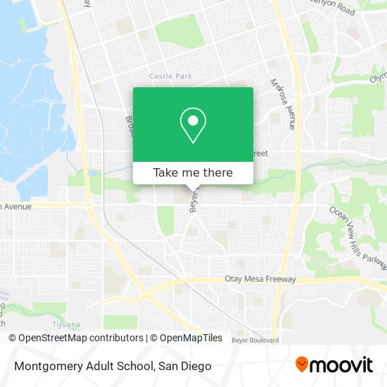 Montgomery Adult School map
