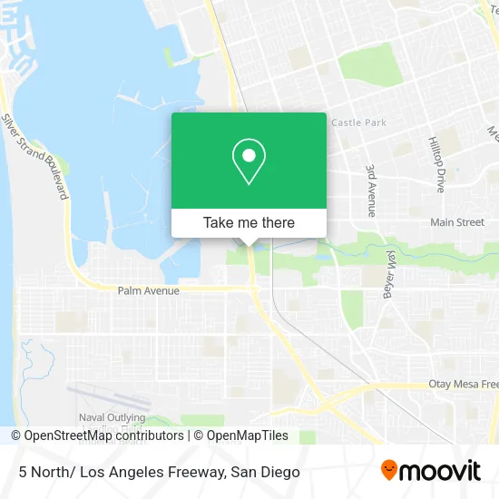 Mapa de 5 North/ Los Angeles Freeway