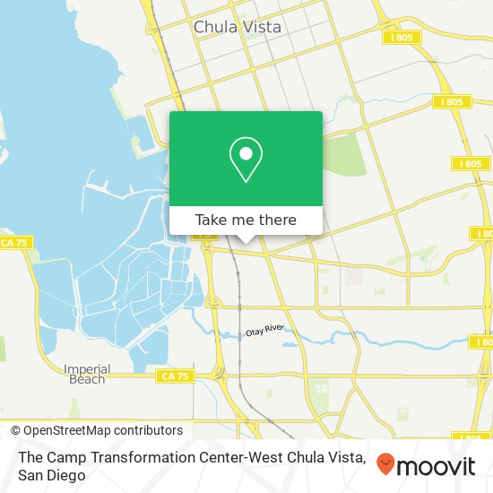 The Camp Transformation Center-West Chula Vista map