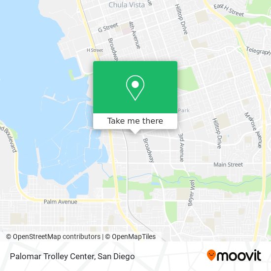 Mapa de Palomar Trolley Center