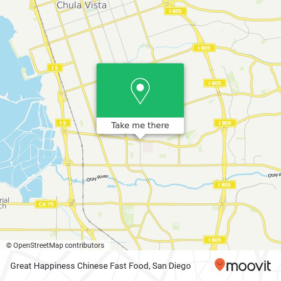 Mapa de Great Happiness Chinese Fast Food