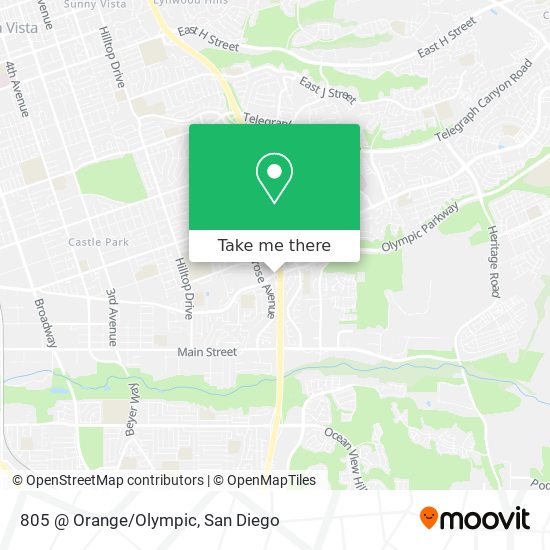 805 @ Orange/Olympic map