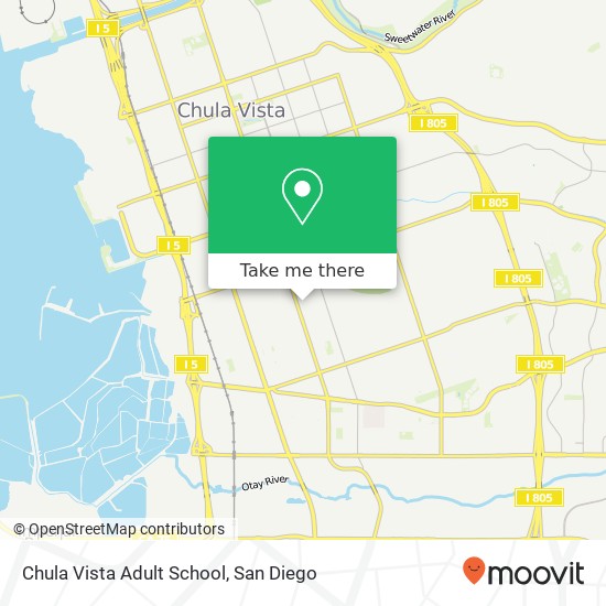 Chula Vista Adult School map