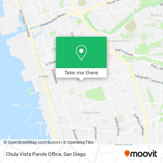 Mapa de Chula Vista Parole Office