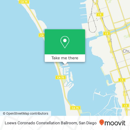 Mapa de Loews Coronado Constellation Ballroom