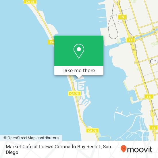 Mapa de Market Cafe at Loews Coronado Bay Resort