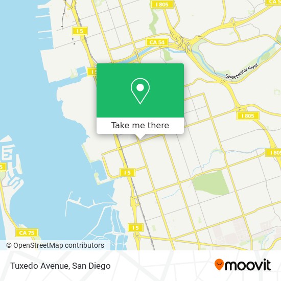 Mapa de Tuxedo Avenue
