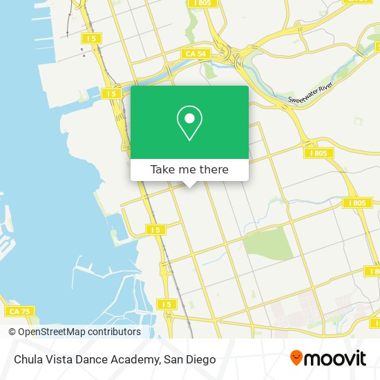 Mapa de Chula Vista Dance Academy