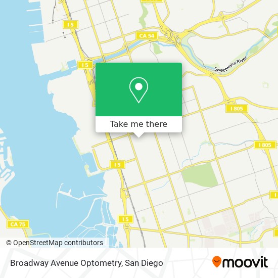 Mapa de Broadway Avenue Optometry