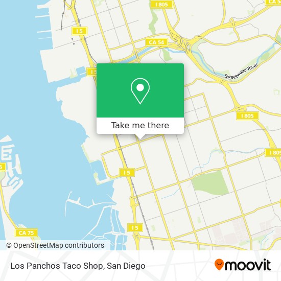 Mapa de Los Panchos Taco Shop