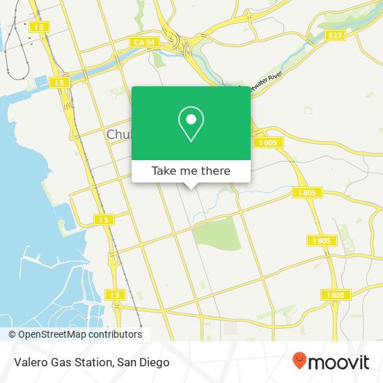 Valero Gas Station map