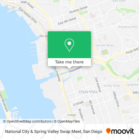 National City & Spring Valley Swap Meet map