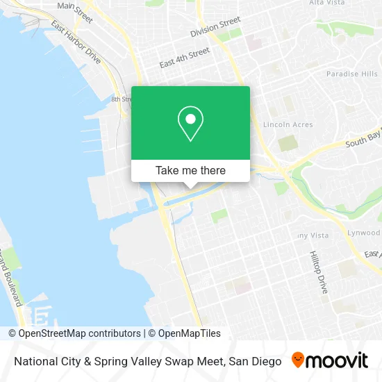 National City & Spring Valley Swap Meet map