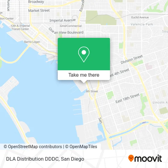 DLA Distribution DDDC map