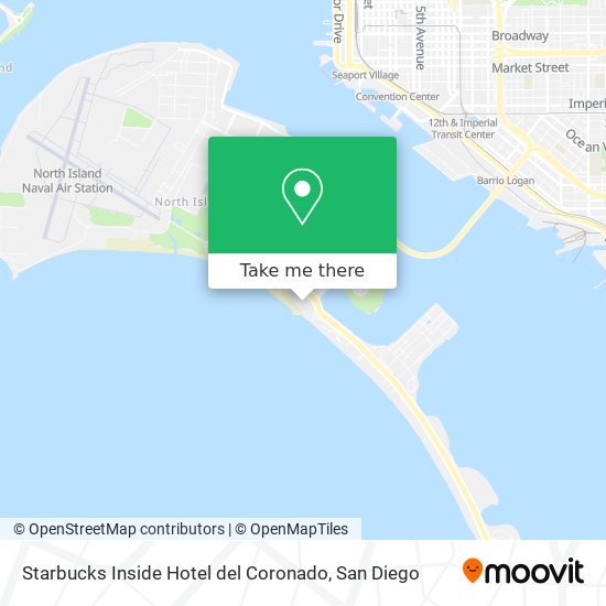 Mapa de Starbucks Inside Hotel del Coronado