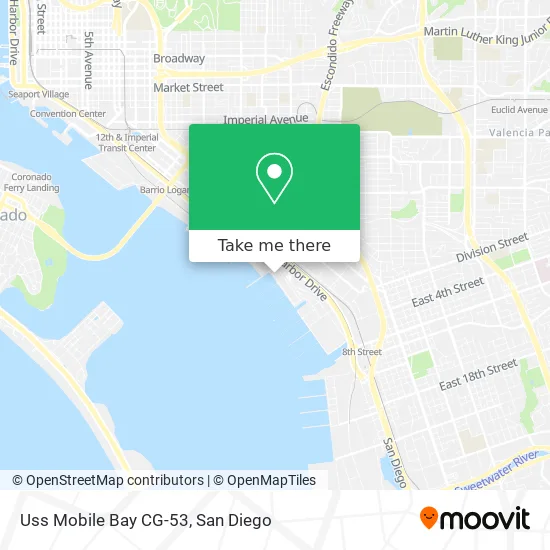 Mapa de Uss Mobile Bay CG-53