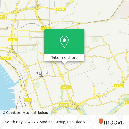 Mapa de South Bay OB/GYN Medical Group