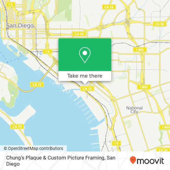 Mapa de Chung's Plaque & Custom Picture Framing