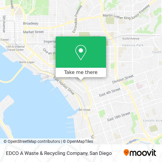 EDCO A Waste & Recycling Company map