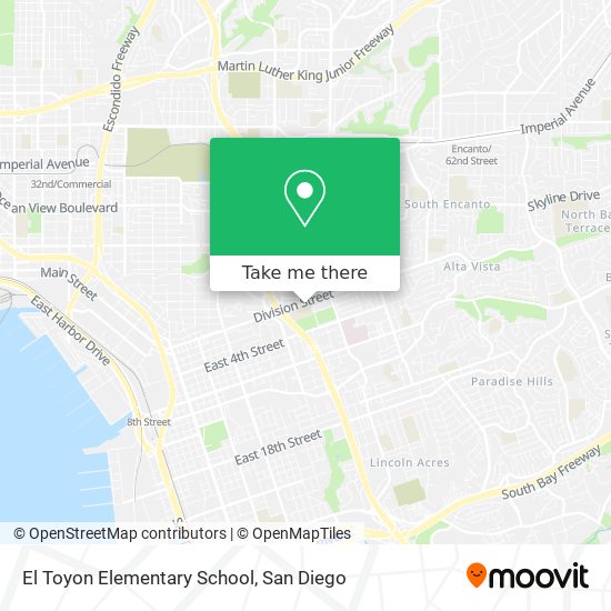 El Toyon Elementary School map