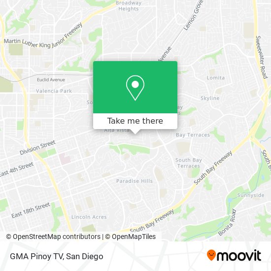 Mapa de GMA Pinoy TV