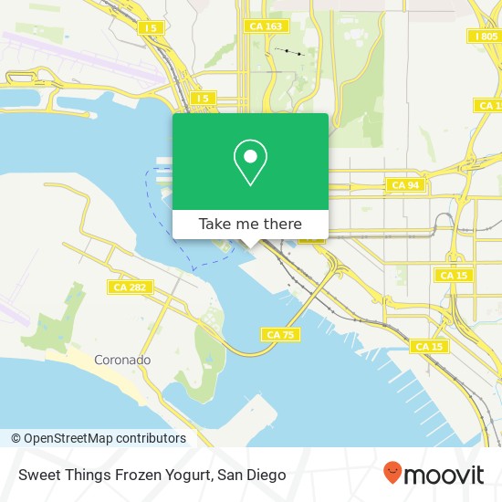 Mapa de Sweet Things Frozen Yogurt