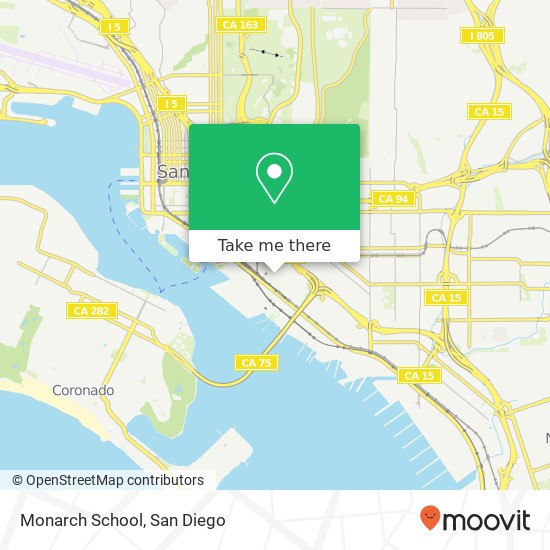 Monarch School map