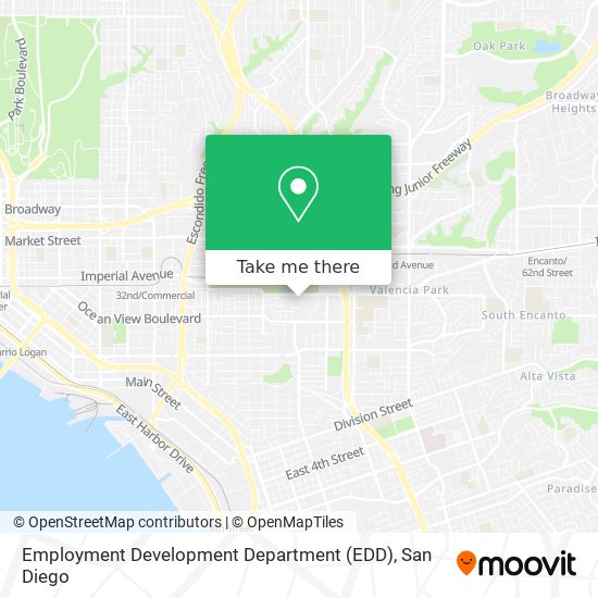 Employment Development Department (EDD) map