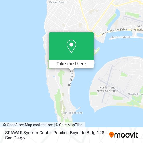 Mapa de SPAWAR System Center Pacific - Bayside Bldg 128