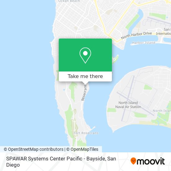 Mapa de SPAWAR Systems Center Pacific - Bayside