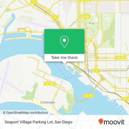 Mapa de Seaport Village Parking Lot