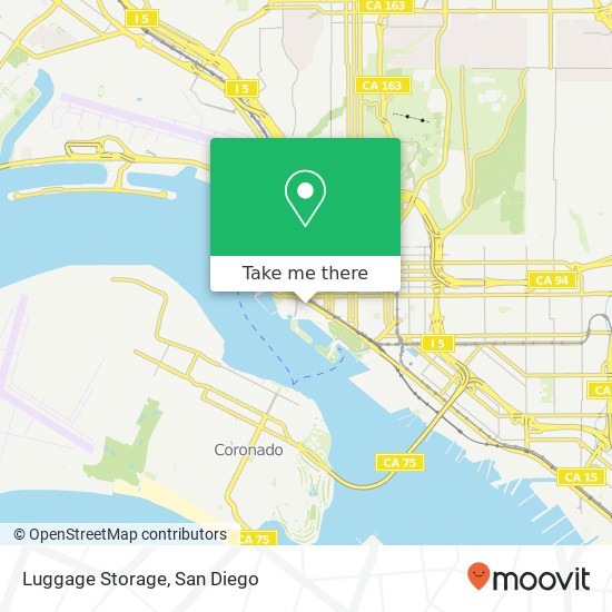 Mapa de Luggage Storage