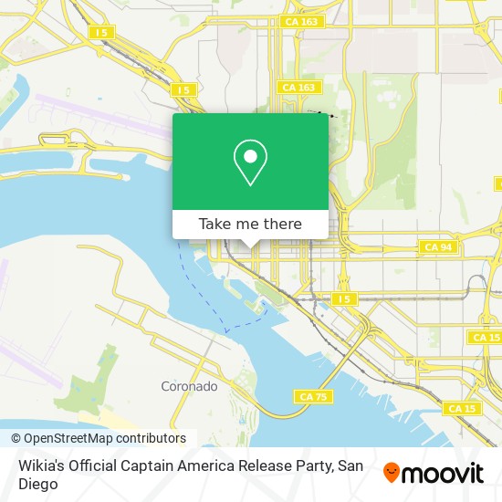 Mapa de Wikia's Official Captain America Release Party