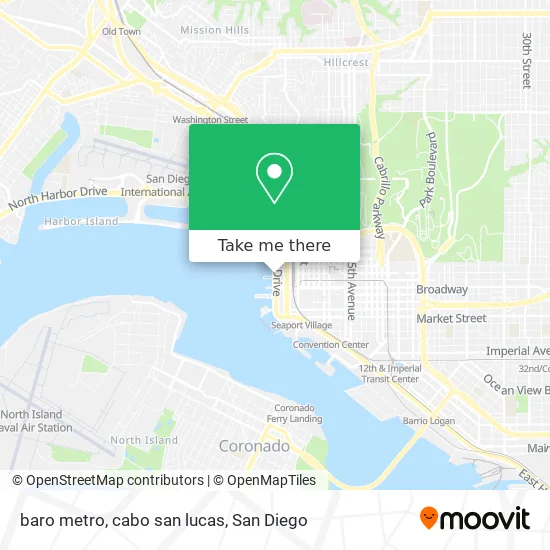 baro metro, cabo san lucas map